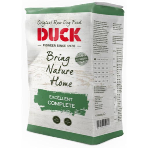 duck hondenvoer voedingstabel